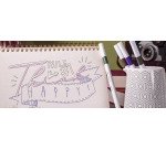 Stylo feutre Uni Ball EMOTT Floral écriture fine - Pochette de 5 couleurs assorties