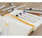 Stylo feutre Uni Ball EMOTT Floral écriture fine - Pochette de 5 couleurs assorties