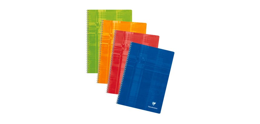Cahier spirale Clairefontaine Metric A4 21 x 29,7 cm petits carreaux 100 pages