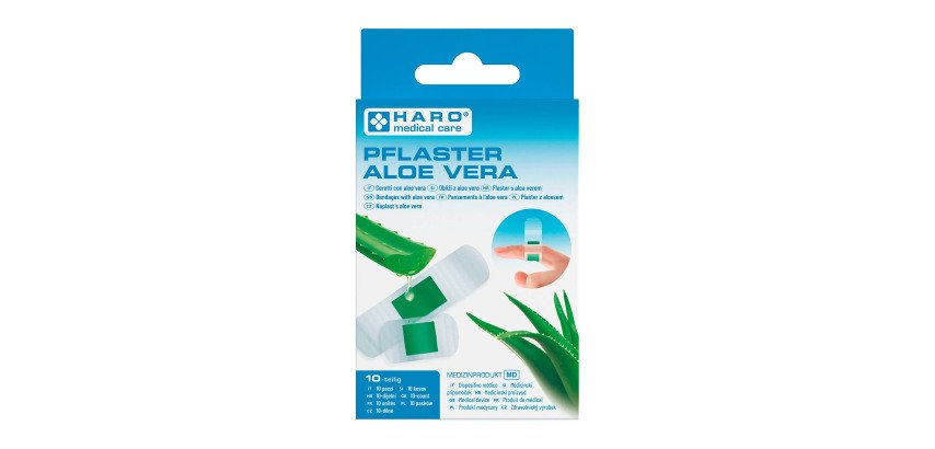 Pansement 'Aloe Vera', transparent, pack de 10