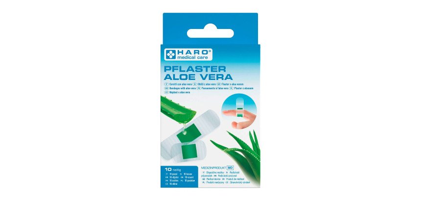 Pansement 'Aloe Vera', transparent, pack de 10