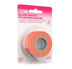Bande de fixation élastique, 25 mm x 2,5 m, ton chair