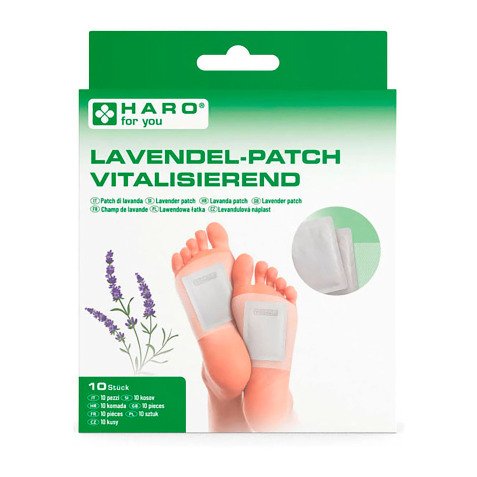 Patch lavande, plantes des pieds, blanc