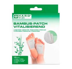 Patch à base de bambou, plante des pieds, blanc