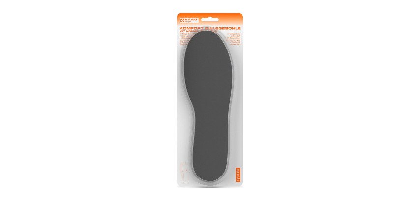 Semelle intérieure avec structure en picots de massage - 1 paire