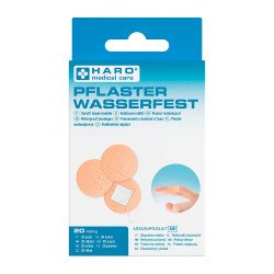 Pansement imperméable, rond, couleur chair, pack de 20