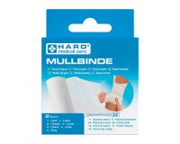 Bande de gaze élastique, blanc, 60 mm x 4,0 m, set de 2