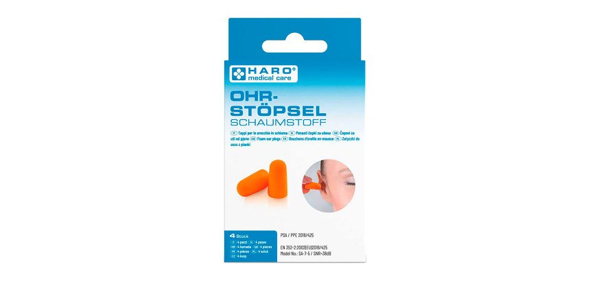 Bouchon d'oreille en mousse, orange