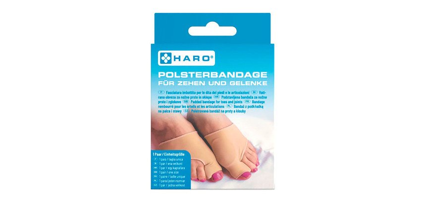 Bandage rembourré pour orteils & articulations, beige