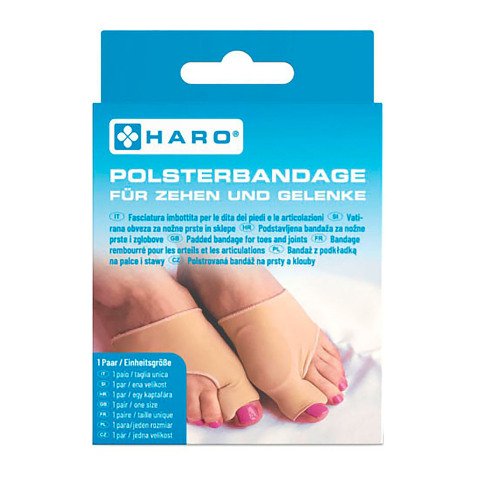 Bandage rembourré pour orteils & articulations, beige