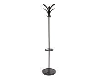 Coat rack Brio 9 hooks black