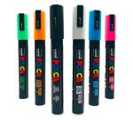 Marqueurs métal Posca couleurs assorties – Mallette de 20