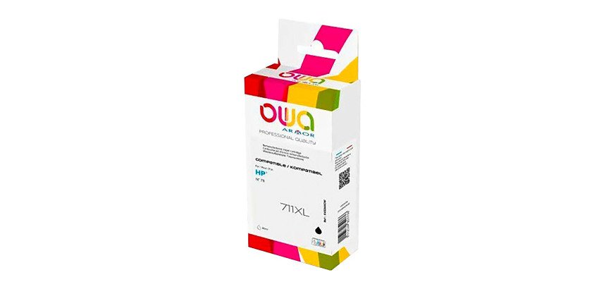 Cartuccia compatibile owa per hp num. 711 cod. cz 133a nero 80ml xl