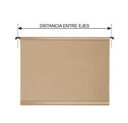 Carpetas colgantes para cajones 24,4 x 30,6 cm Recicladas Fade Kraft lomo V - Paquete de 25