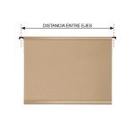 Carpetas colgantes para armarios 27 x 33 cm A4 Kraft naranja Bruneau lomo 30 mm