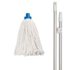 Fregona de algodón con palo