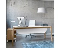 Modesty panel Ostrahl bianco per scrivania 200 cm