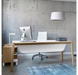 Modesty panel Ostrahl bianco per scrivania 200 cm