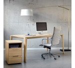 Bureau droit Direction Ostrahl piètement frêne massif