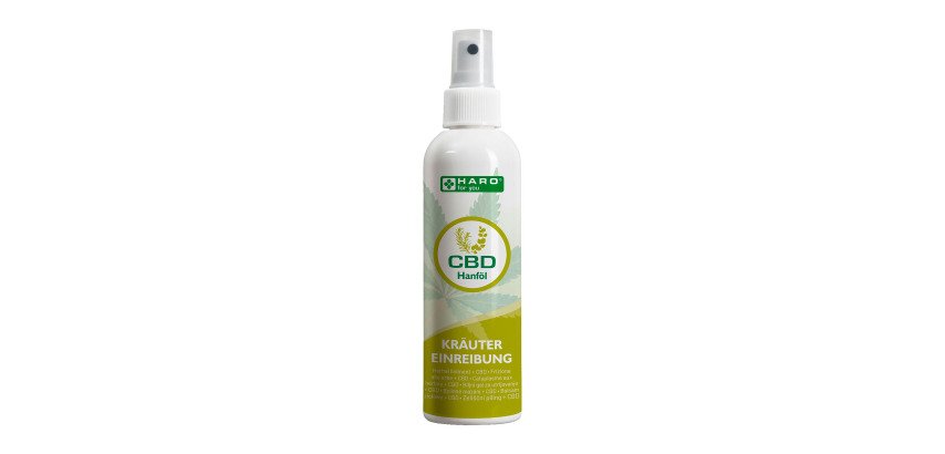 Crème aux herbes au CBD, spray de 200 ml