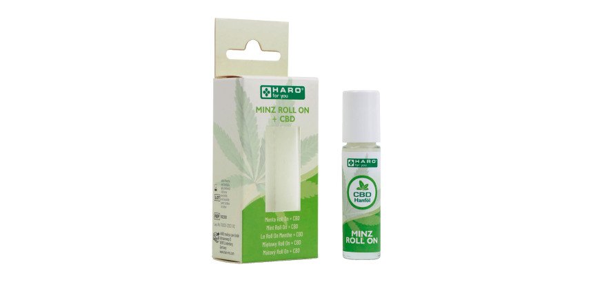 Roll-on menthe + CBD, stick de 10 ml
