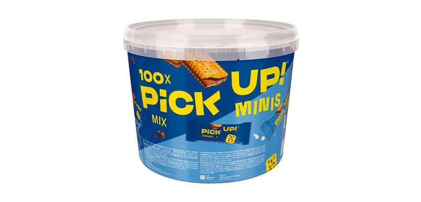 Pick up ! Barre de biscuits 'minis' mix - Boîte de 100