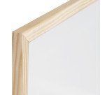 Tableau mixte Liège/Blanc laqué magnétique cadre bois 40 x 60 cm Bi-Office