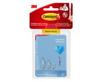 Transparent adhesive strips Command 3M size S, M, L - Pack of 16