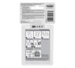 Languettes adhésives transparentes Command 3M taille S, M, L - Blister de 16