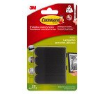 Adhesive black strips Command 3M size S up to 1.8 kg - Pack of 4 x 2
