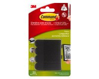 Klebestreifen schwarz Command 3M Größe S bis 1,8 kg - Blister von 4 x 2 Stück