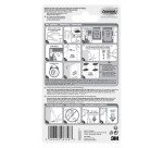 Adhesive black strips Command 3M size S up to 1.8 kg - Pack of 4 x 2