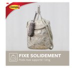 Crochet adhésif double acier brossé Command 3M jusqu'à 1,8 kg