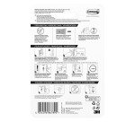 Crochet adhésif double acier brossé Command 3M jusqu'à 1,8 kg