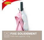 Crochet adhésif double noir mat Command 3M jusqu'à 1,8 kg