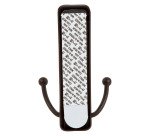 Crochet adhésif double noir mat Command 3M jusqu'à 1,8 kg