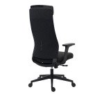 Chaise de bureau LECAR tissu chiné - accoudoirs 3D, appui-tête, réglage profondeur d'assise et soutien lombaire - Mécanisme Synchrone - Pie