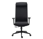 Chaise de bureau LECAR tissu chiné - accoudoirs 3D, appui-tête, réglage profondeur d'assise et soutien lombaire - Mécanisme Synchrone - Pie