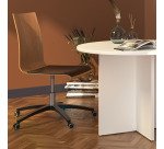 Chaise de bureau JADE - bois teinté