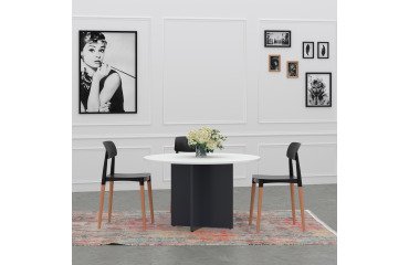 Tavolo rotondo ø 100 cm con gambe a croce Excellens