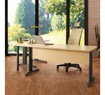 Scrivania lineare Altys gambe ad L in metallo