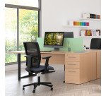 Cassettiera altezza scrivania legno Altys faggio