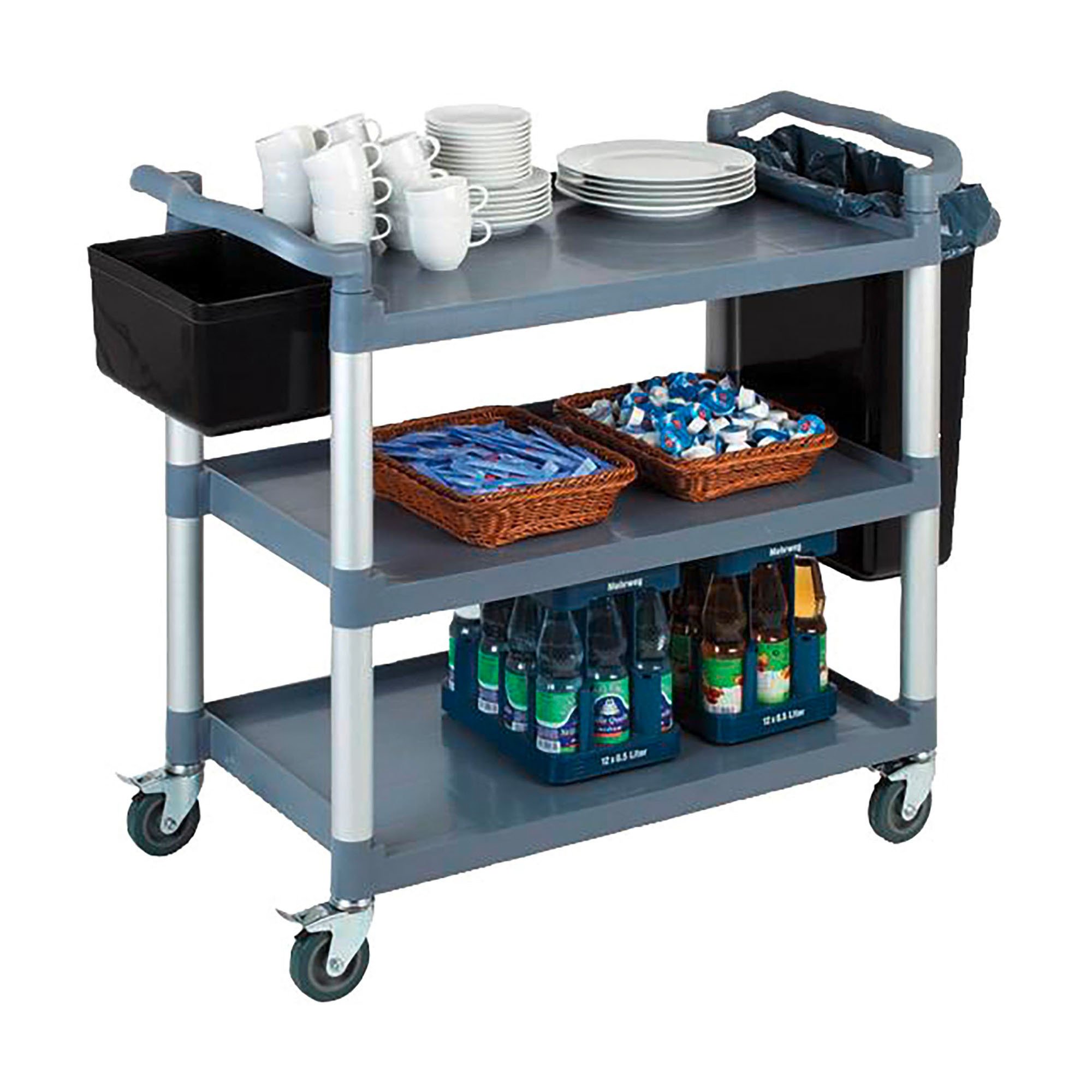 Chariot de service et de transport READY, 3 plateaux