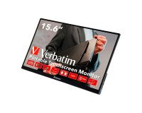 Monitor portátil Verbatim 49592 para PC 39,6 cm (15.6") 1920 x 1080 Pixeles Full HD LCD Pantalla táctil Negro