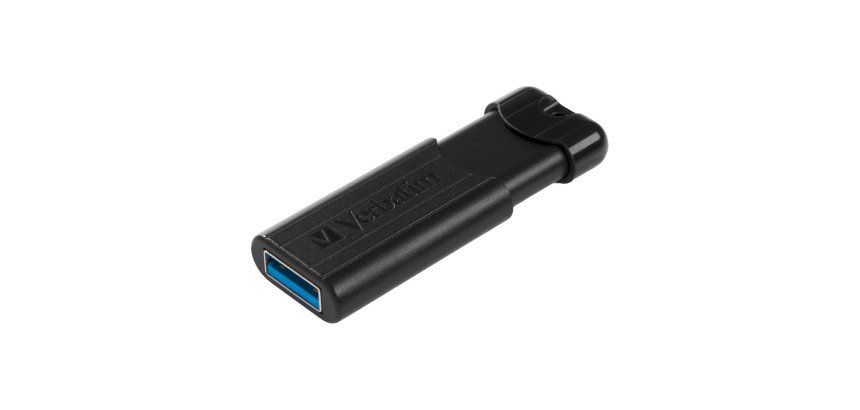 Clé USB 3.0 Verbatim PinStripe noire 256 Go