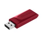 Pack de 2 clés USB 2.0 Verbatim rétractables rouge / bleue 32 Go