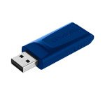 Pack de 2 clés USB 2.0 Verbatim rétractables rouge / bleue 32 Go