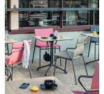 Fauteuil Horizon Lafuma - toile batyline - pied acier gris