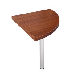 Angolare com gamba in metallo Base Plus ciliegio 800 x 800 x 740 mm