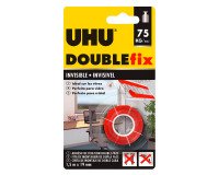 Cinta adhesiva Uhu doble cara-transparente interior y exterior - Ancho 19 mm x largo 1,5 m